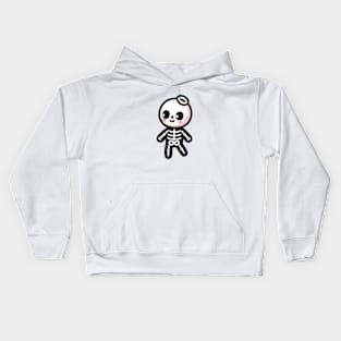 Preppy Skeleton Kawaii Kids Hoodie